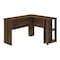 Monarch Specialties Computer Desk, Home Office, Corner, Storage Shelves, 48 in.L, L Shape, Work, Laptop, Brown Laminate I 7721 - alternate 1